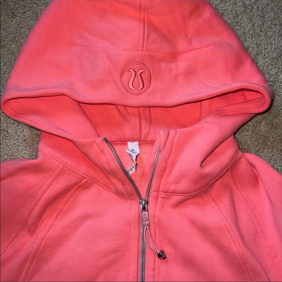 Lululemon Raspberry Cream half zip scuba - Picture 2 of 5